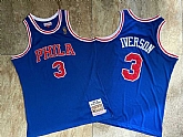 76ers 3 Allen Iverson Blue 1996-97 Hardwood Classics Jersey Mixiu,baseball caps,new era cap wholesale,wholesale hats